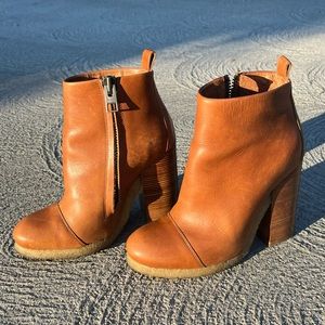 All Saints Leather Lakote Heeled Ankle Boot